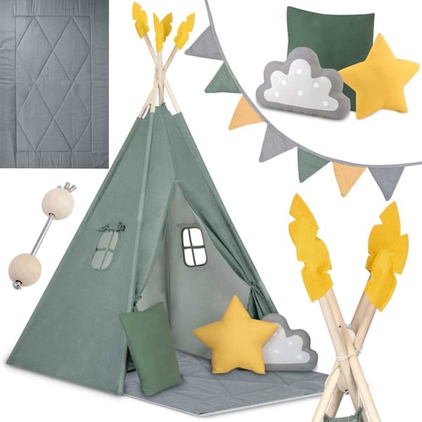 NK-406 Nukido tipi teltta lapsille - vihreä