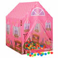 Miniatyrbild 2 av 2: Lektält med 250 bollar Rosa 69x94x104 cm