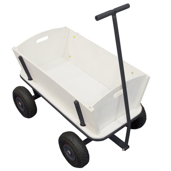 SUNNY Billy Beach Wagon / Luonnonpuusta valmistetut vaunut | Ilmarenkailla varustetut vaunut, antrasiitti | 94 x 61 x 97 cm