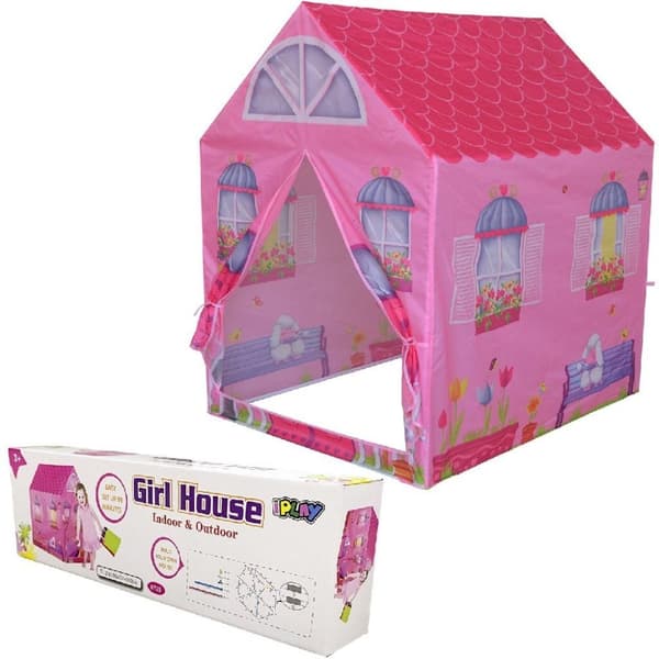Legetelt Hus 72x95x102 cm Pink