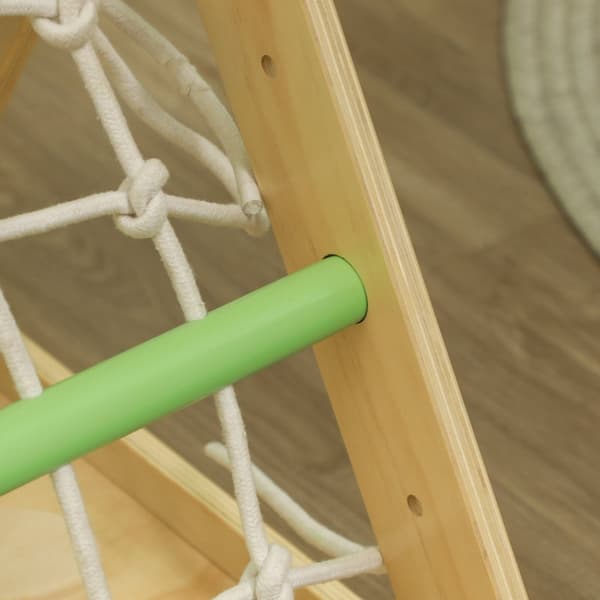 Rootz 4-i-1 Pikler klatrestativsæt - Indendørs legeplads - Eventyrlegesæt - Fyrretræ - 119 cm x 63 cm x 61 cm