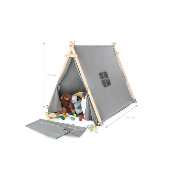 Rootzin lasten leikkiteltta 'Noah' - Kids Telt - Sisätiloissa Teepee - Cotton Blend - 101cm x 131cm x 106cm