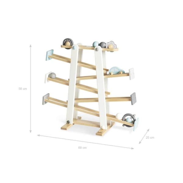 Rootz Kuno Marble Run - träspår - Kids Ramper - Engagerar kreativitet - 68 cm x 25 cm x 56 cm