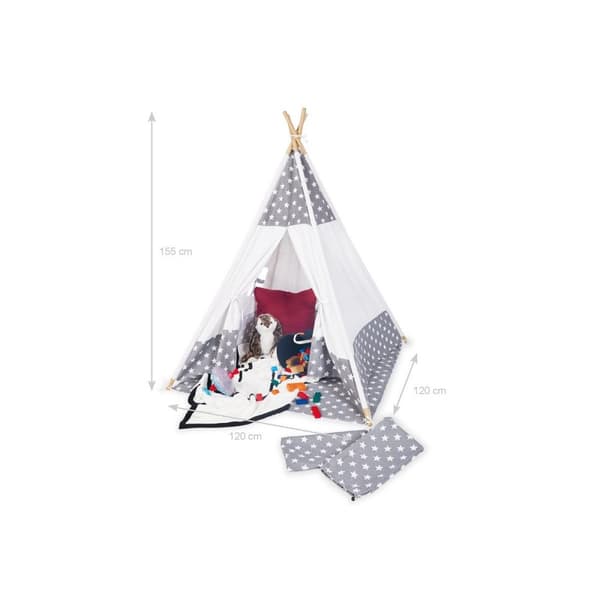 Rootz Tipi Jakara Telt - Play Telt - Kids Teepee - ikkunaominaisuus - 120 cm x 120cm x 155cm