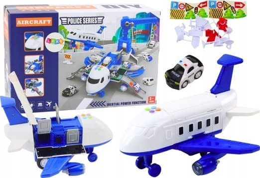LeanToys Interaktiva demonterbara flygplan Polisstation 2in1 DIY