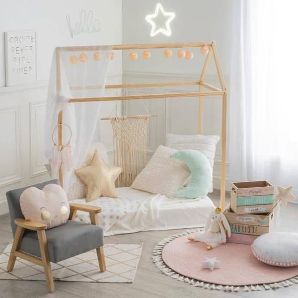 Hytt - AC-DÉCO - 115 x 66 x 126 cm - Trä - Brun - Att montera själv