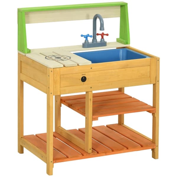 Rootz Children's Outdoor Kitchen - Toy Cook Set - Kids 'Play Kitchen - Opmuntrer fantasi - 58 cm x 39 cm x 73 cm