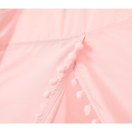 Tipi Telt - Legetelt Med Gulvmåtte Og Puder - Pink