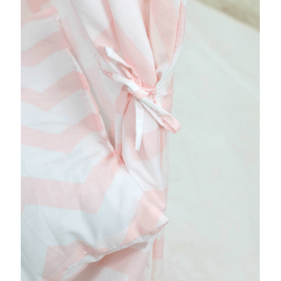 Tipi Telt - Legetelt Med Gulvmåtte Og Puder - Pink - Zigzag