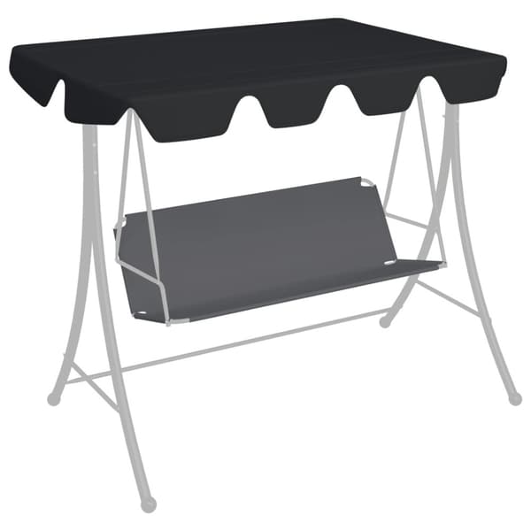 Reservtak för hammock svart 150/130x105/70 cm