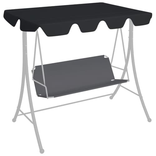 Reservtak för hammock svart 188/168x145/110 cm