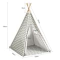 Miniatyrbillede 3 af 5: Legetelt, OSS03, 112x112x158 cm, Hvid