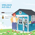 Miniatyrbild 4 av 11: Rootz Children's Wood Playhouse - Outdoor Garden Playhouse - Kids Playhouse - Safe & Fun - 114 x 126,4 x 135 cm