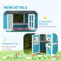 Miniatyrbild 7 av 11: Rootz Children's Wood Playhouse - Outdoor Garden Playhouse - Kids Playhouse - Safe & Fun - 114 x 126,4 x 135 cm
