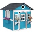 Miniatyrbild 10 av 11: Rootz Children's Wood Playhouse - Outdoor Garden Playhouse - Kids Playhouse - Safe & Fun - 114 x 126,4 x 135 cm