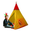Miniatyrbild 1 av 3: Happy Sun - 705500651 - Basic indisk gardin för barn - Lektält för barn - Mått 100 x 100 x 135 cm Gul