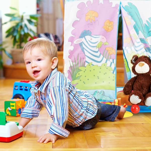Relaxdays Jungle Lektält för barn, Safari barntält, Djur, Färgglatt 3 år Tyg HxBxD: 102 x 72 x 95 cm, Färgad