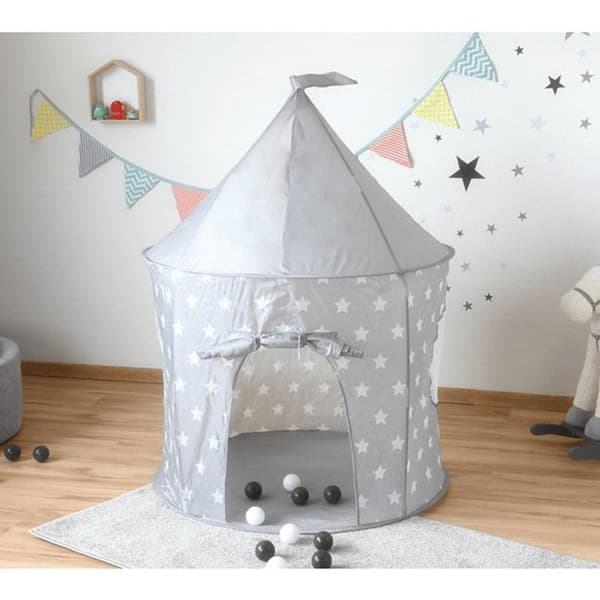 Lekstält - KnorrToys - Grå Vita Stjärnor - Polyester - Lätt att montera - För barn från 3 år