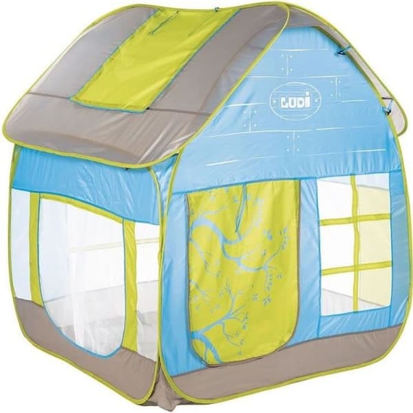 LUDI Aktivitetstält - Ma Cabane Cottage - Stor interiörvolym - Blandat - 130x120x144 cm