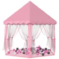 Miniatyrbild 2 av 2: Prinsesstält med 250 bollar rosa 133x140 cm