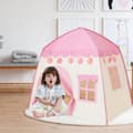 Miniatyrbillede 4 af 8: Lollanda legetelt til børn / børnetelt – indendørs telt med vindue, perfekt som legehus og soveområde 130x100x130cm
