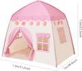 Miniatyrbillede 5 af 8: Lollanda legetelt til børn / børnetelt – indendørs telt med vindue, perfekt som legehus og soveområde 130x100x130cm
