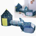 Miniatyrbillede 8 af 8: 3stk Baby Telt Børn Crawl Tunnel Legetelt Indendørs Børn Småbørn Legetøj Bold Poolblå