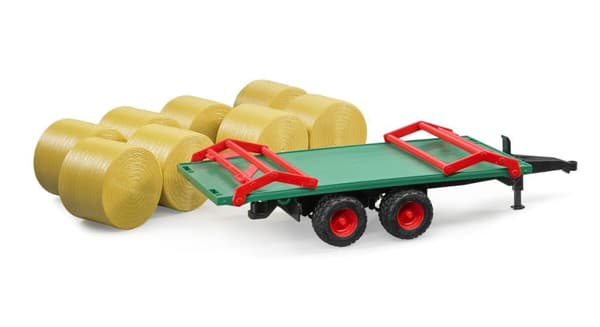 Bruder Balvagn med 8 rundbalar