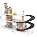 Miniatyrbild 4 av 4: Leksaksgarage - 37x63x21 cm - trä - med hiss