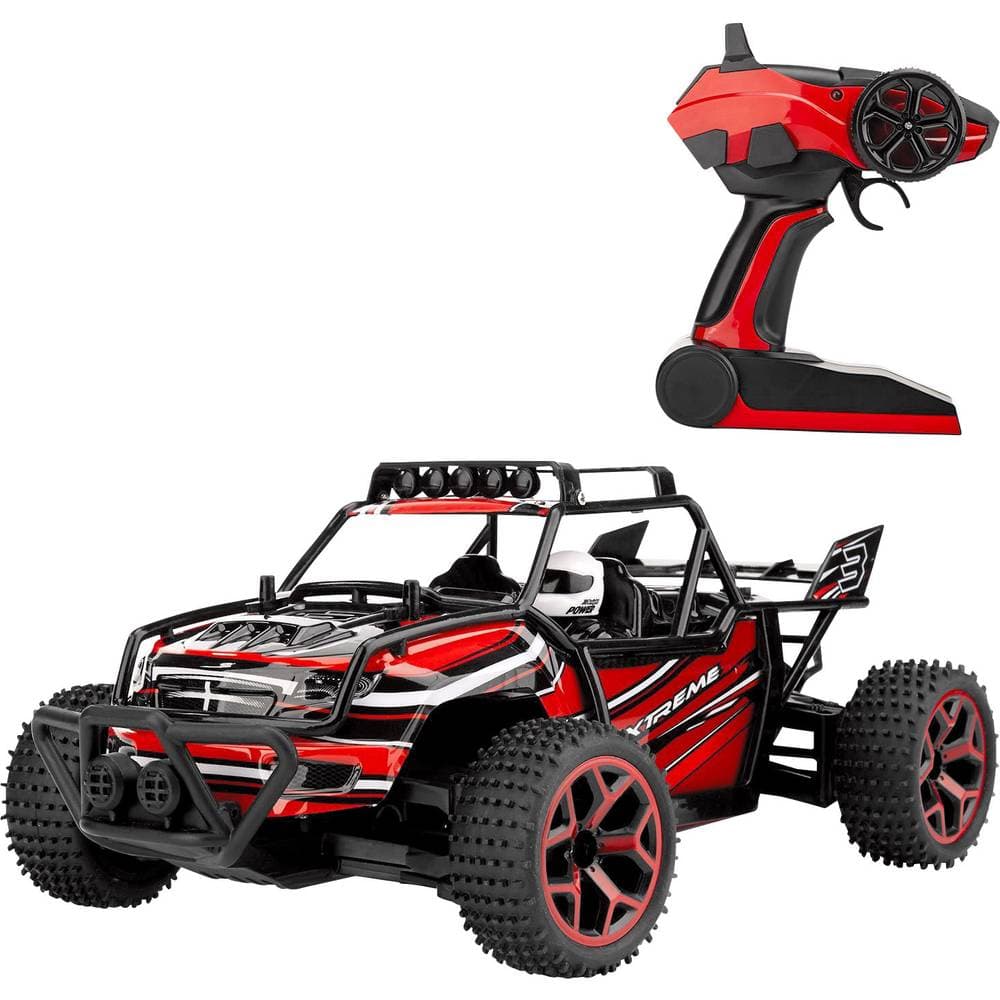 Amewi 22212 X-Knight 1:18 RC Bil nybörjare Elektrisk Buggy Fyrhjulsdrift (4WD) inkl. batteri, laddare och sändarbatteri