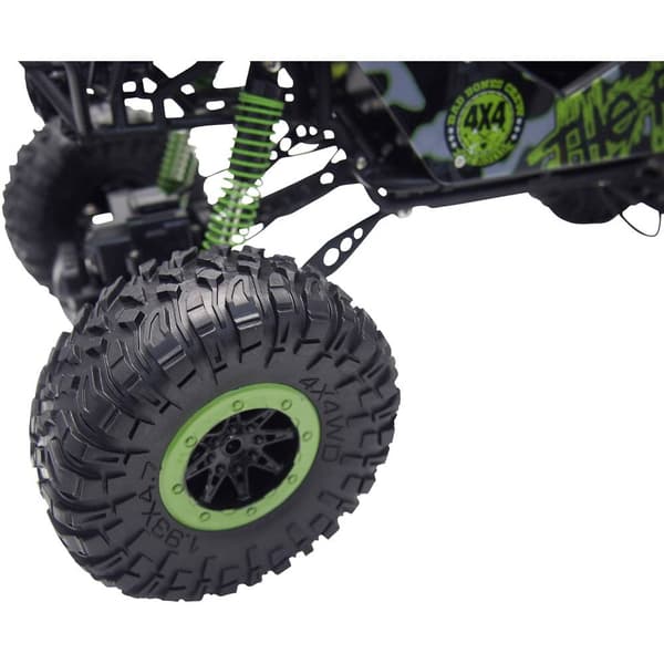 1:10 RC Bil nybörjare Elektrisk Crawler Amewi Crazy Crawler Fyrhjulsdrift (4WD) inkl. batteri, laddare och sändarbatter