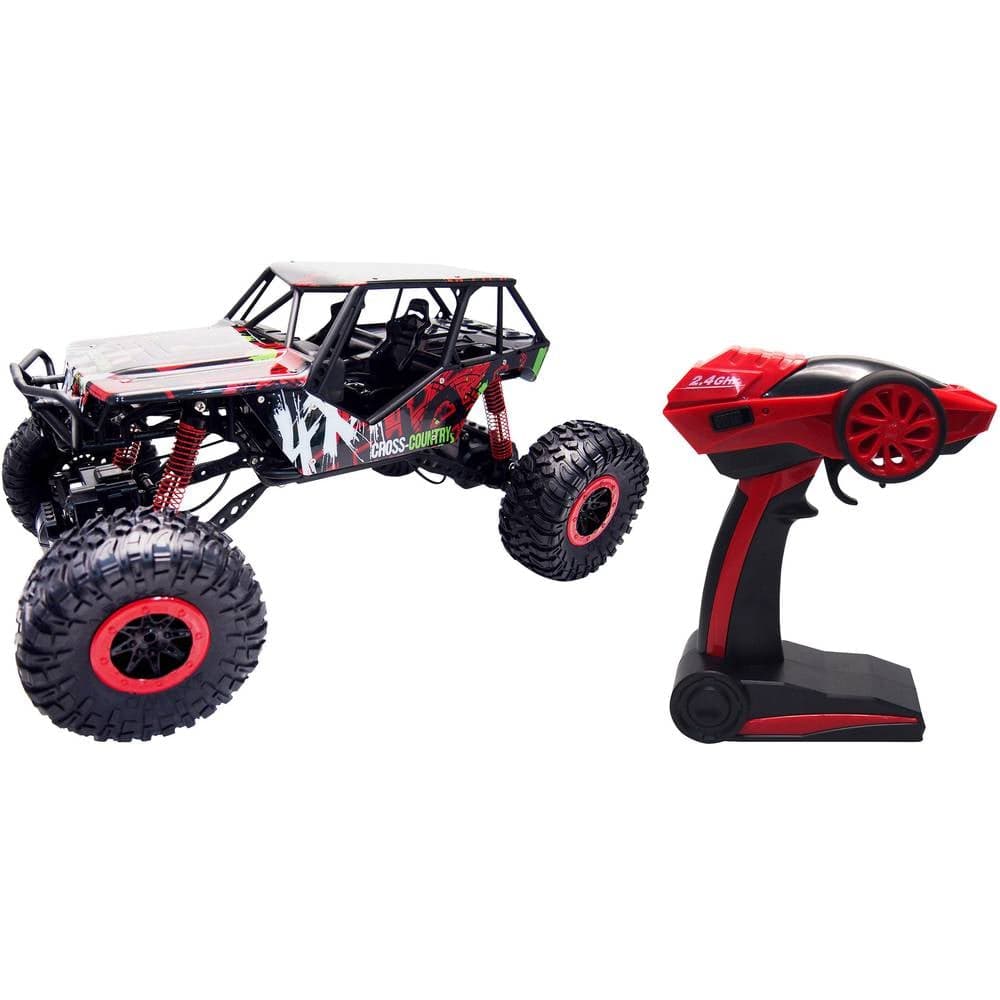 Amewi 22216 Crazy Crawler 1:10 RC Bil nybörjare Elektrisk Crawler Fyrhjulsdrift (4WD) inkl. batteri, laddare och sändar