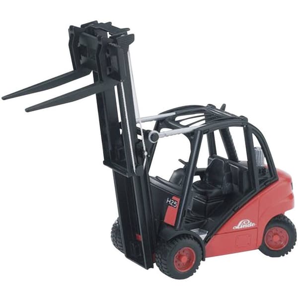 Bruder Linde gaffeltruck H30D med dragkrok och 2 pallar