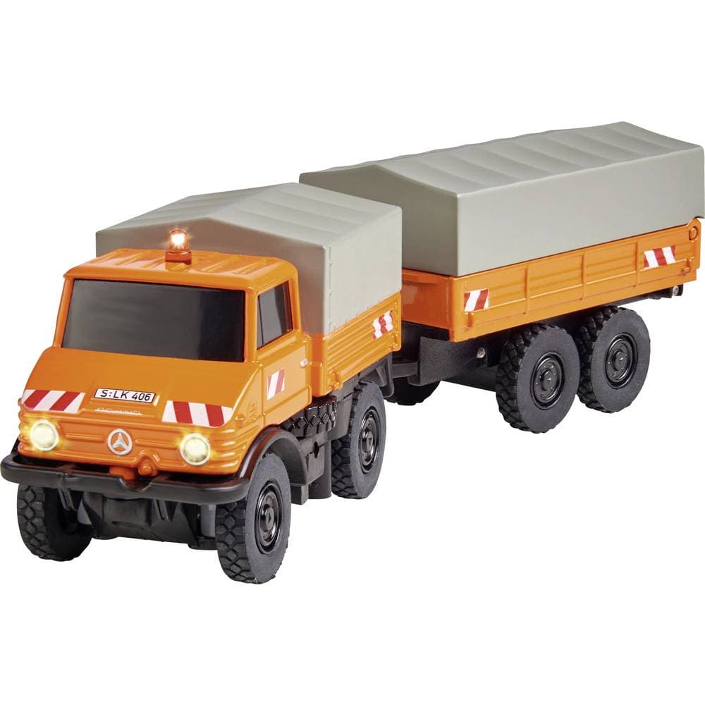 Carson Modellsport 500504140 MB Unimog U406 1:87 RC modellbil Elektrisk Utryckningsfordon inkl. batteri, laddare och sä