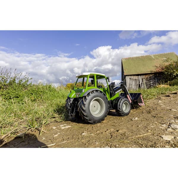 1:16 RC funktionsmodell Elektrisk Jordbruksfordon Carson Modellsport RC Traktor mit Frontlader inkl. batteri, laddare o