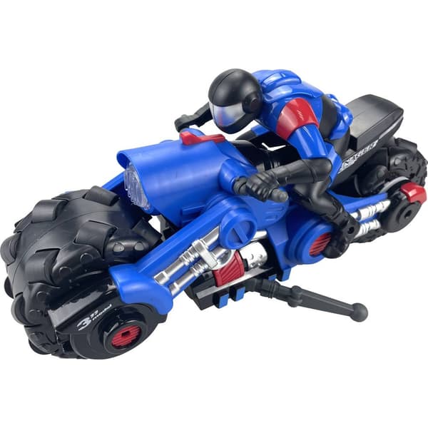 1:10 RC Motorcykel nybörjare Motorcykel inkl. batteri och laddningskabel, Med ljuseffekt