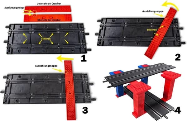 Carrera Race Track Set Build 'n Race 6,2 Meter 1:43 Svart 3-delad