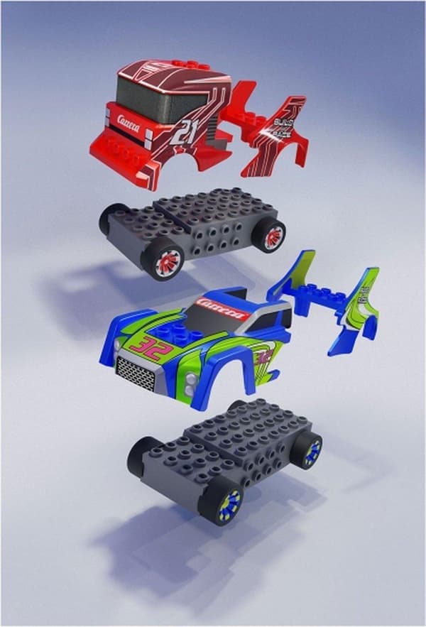 Carrera Race Track Set Build 'n Race 6,2 Meter 1:43 Svart 3-delad