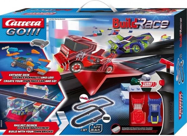 Carrera Race Track Set Build 'n Race 6,2 Meter 1:43 Svart 3-delad