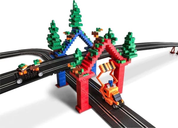 Carrera Race Track Set Build 'n Race 6,2 Meter 1:43 Svart 3-delad