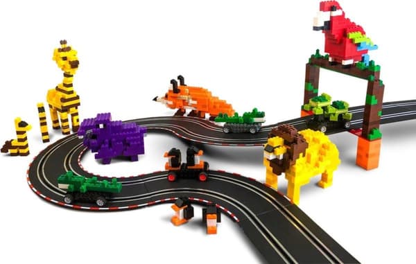 Carrera Race Track Set Build 'n Race 6,2 Meter 1:43 Svart 3-delad