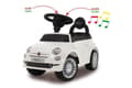Miniatyrbillede 6 af 6: Jamara Ride-on Fiat500 60 X 27,5 X 38 Cm Hvid