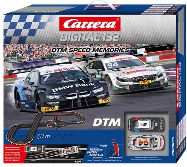 Carrera Race Track Set Digital 132 Speed Memories 7,3 Meter Svart