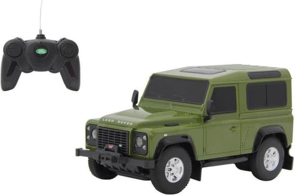 Rastar Rc Land Rover Defender Jongens 1:24 Grön