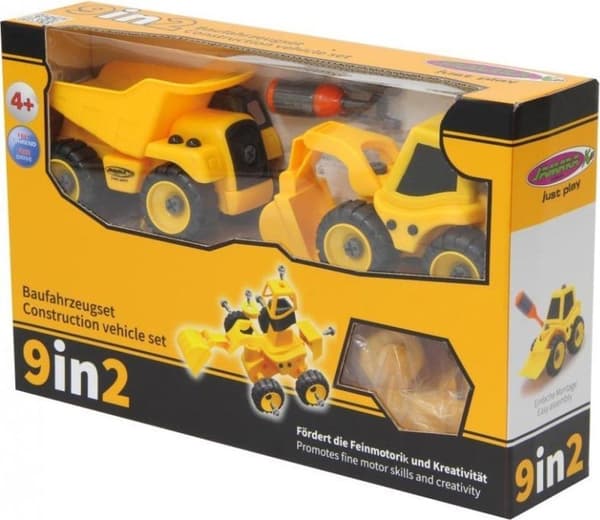 Jamara Construction Kit Construction Vehicles 9-i-2 Boys Yellow