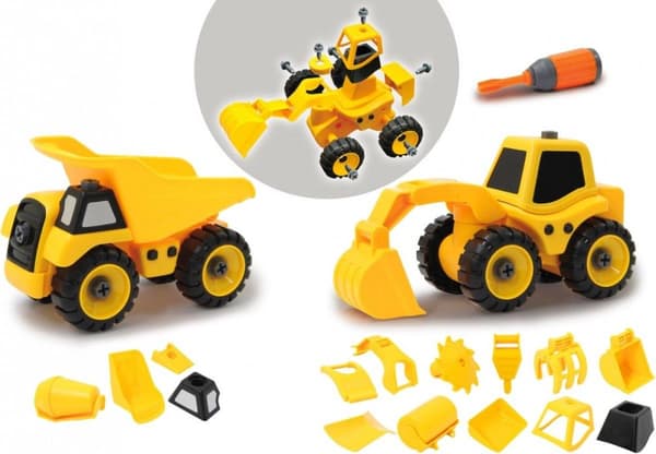 Jamara Construction Kit Construction Vehicles 9-i-2 Boys Yellow