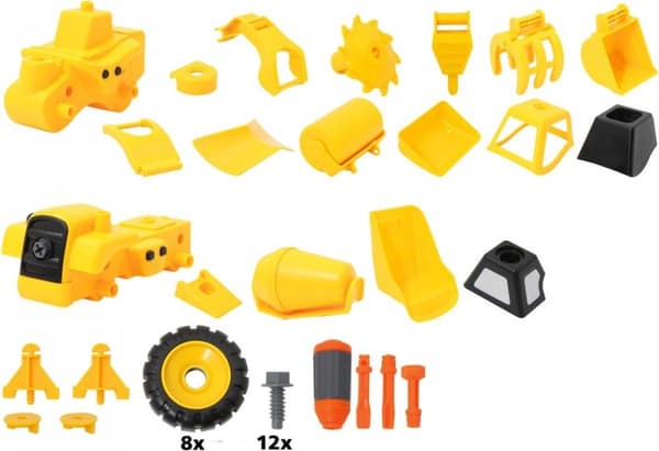Jamara Construction Kit Construction Vehicles 9-i-2 Boys Yellow