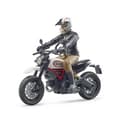 Miniatyrbillede 2 af 2: Bruder 63051 Ducati Desert Motorcykel med fører 1:16