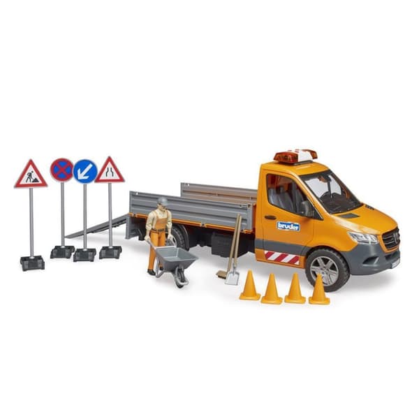 Bruder 02677 Mercedes Benz Sprinter Vejbygningsbil + Lys og Lyd