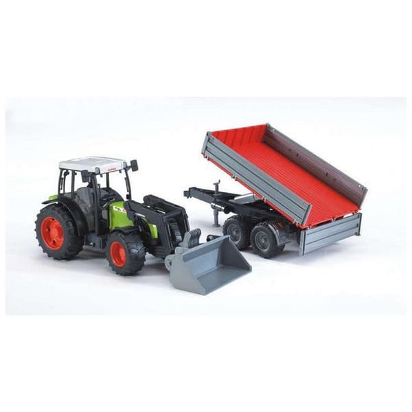 Bruder 2112 Claas Nectis 267 F etukuormaimella + perävaunu 65,5x12,9x15 cm